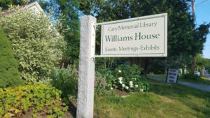 Williams House sign.